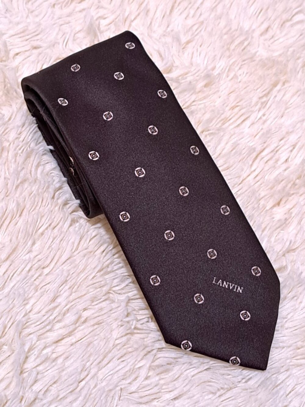 Lanvin Men's Brown Silk Tie